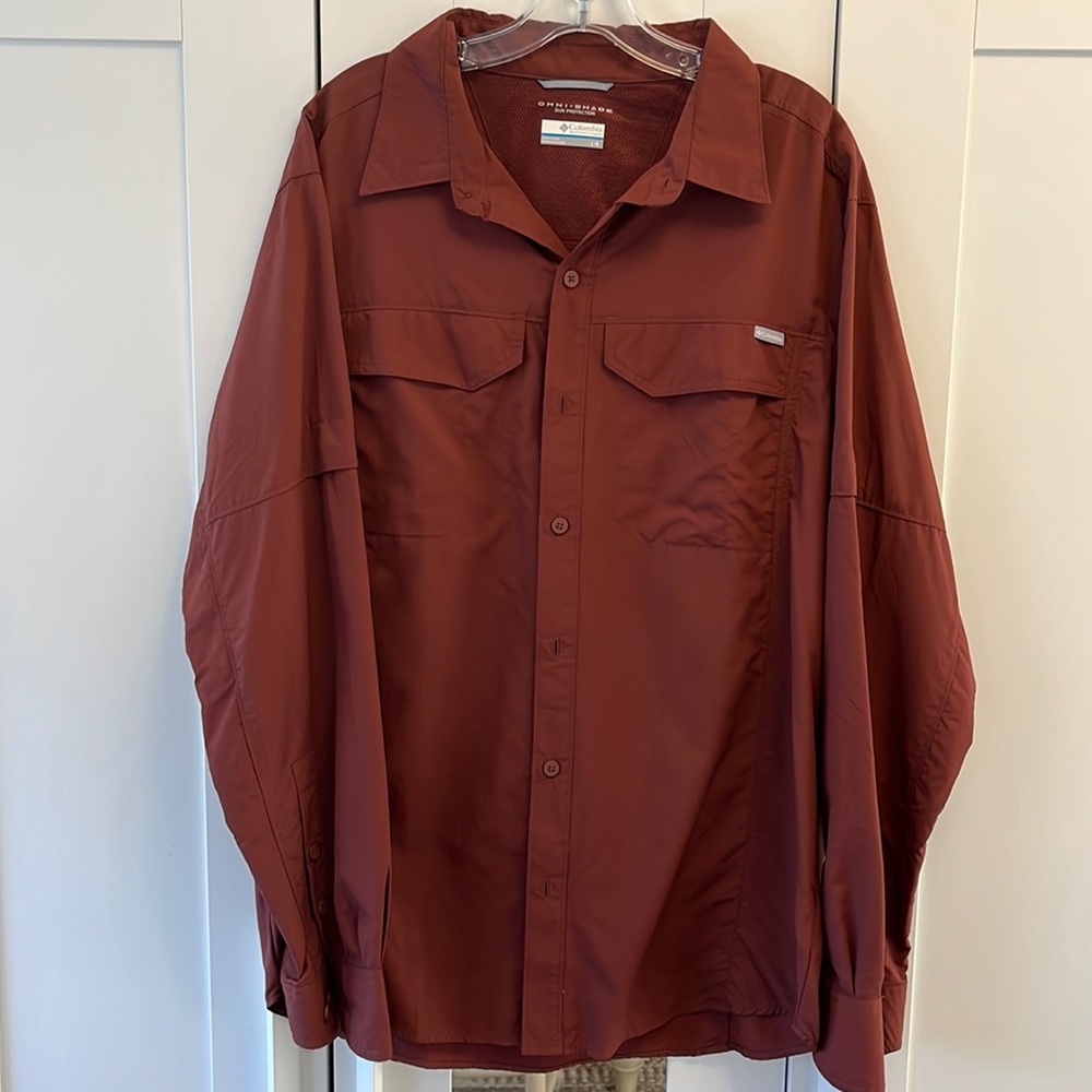 Men’s Columbia Omni-Shade Sun Protection Button Up Shirt (similar to PFG)